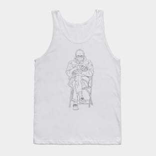 Bernie Sanders Line Art Tank Top